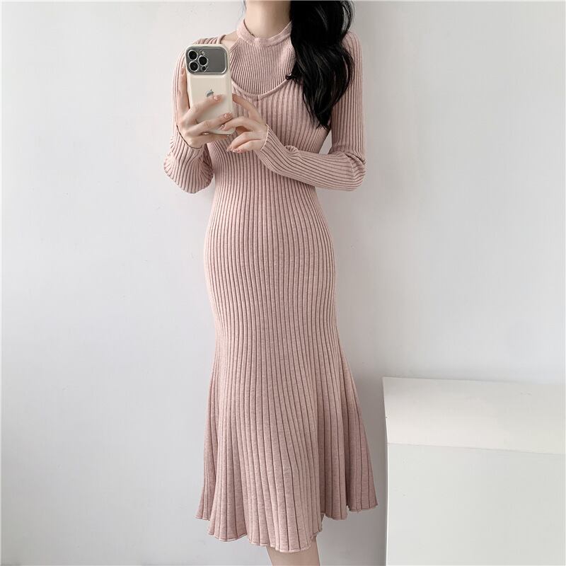 【dress】ニットワンピース　M18843