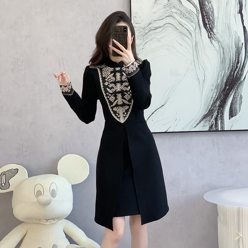 【dress】切り替えワンピース　M27191