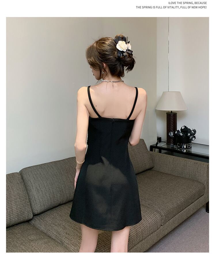 【dress】メッシュ切り替えキャミワンピース G21086