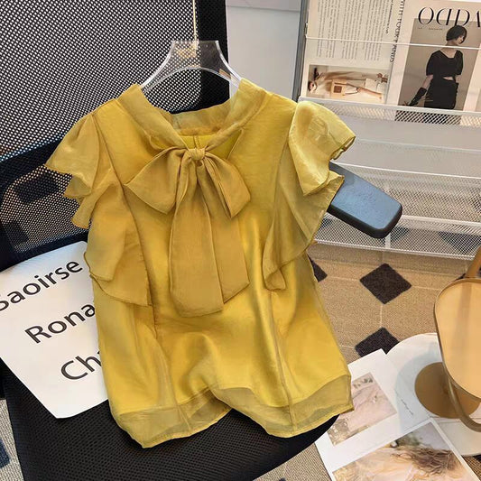 【tops】スウィートリボンブラウスG20678