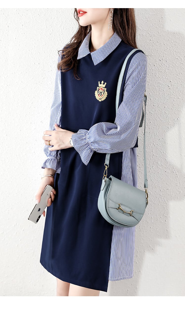 【dress】切り替えワンピース　M25663