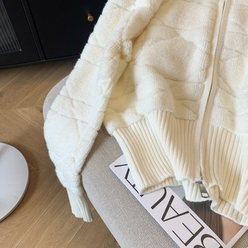 【outer】ファスナーニットカーデ　M26693