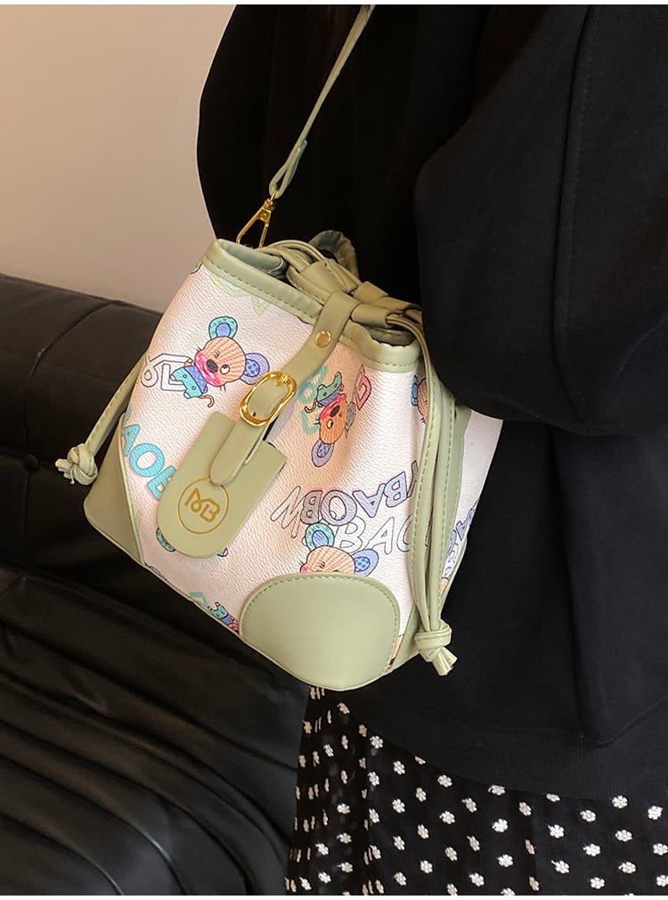 【小物】肩掛け斜め掛けバケツ型バッグG20480