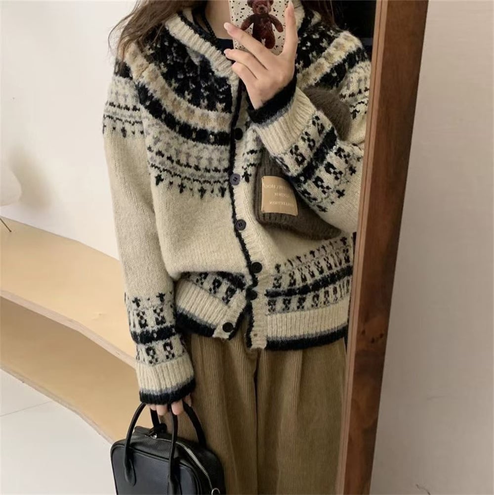 【outer】ニットカーデ　M25984