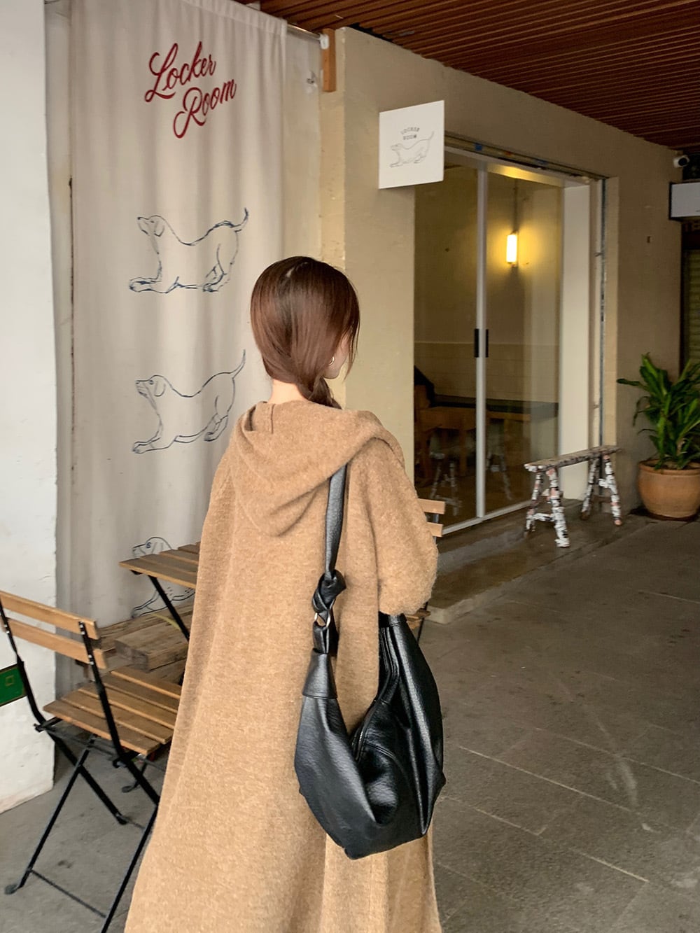 【outer】ロング丈ニットカーデ　M26335