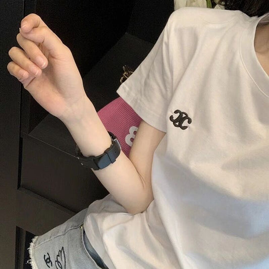 【tops】2色ラウンドネックＴシャツF7629