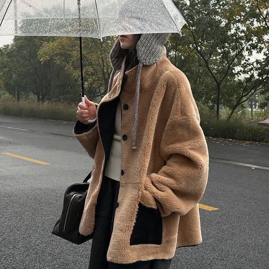 【outer】ハイネックボアコート Q7266