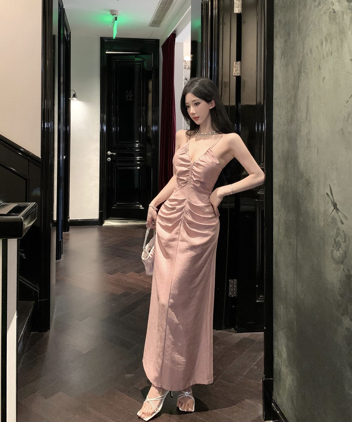 【dress】ホルターネックワンピース　M30004