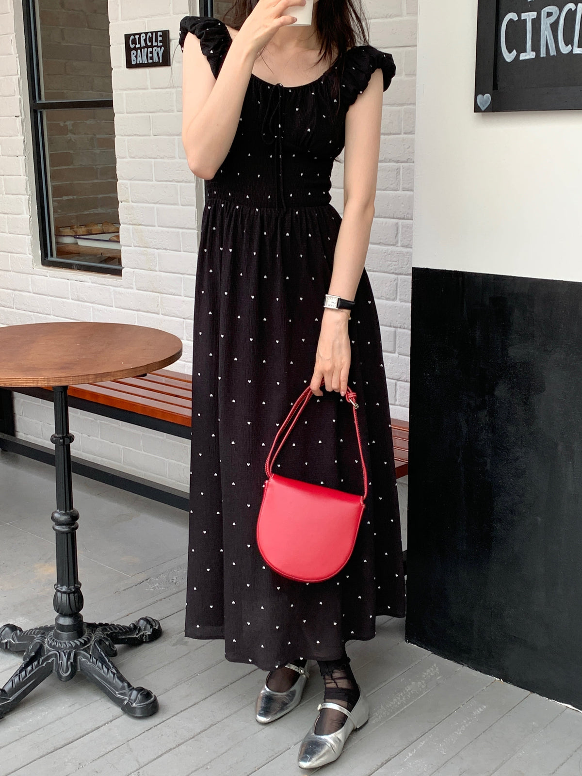 【dress】ハート柄ワンピース　M23885