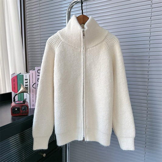 【outer】ファスナーニットカーデ　M27636