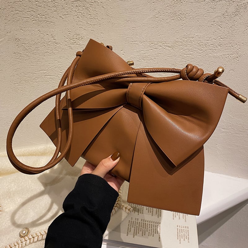 【小物】リボン秋冬新作オシャレファッションメッセンジャーバッグ G3485