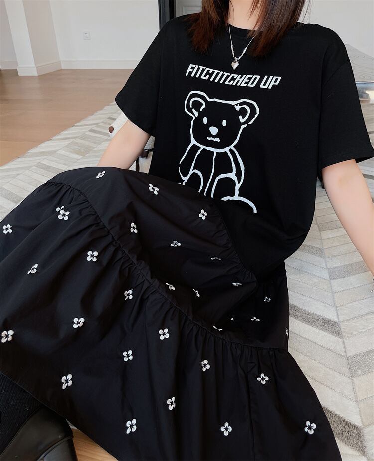 【dress】偽二つ切り替えワンピース G20315