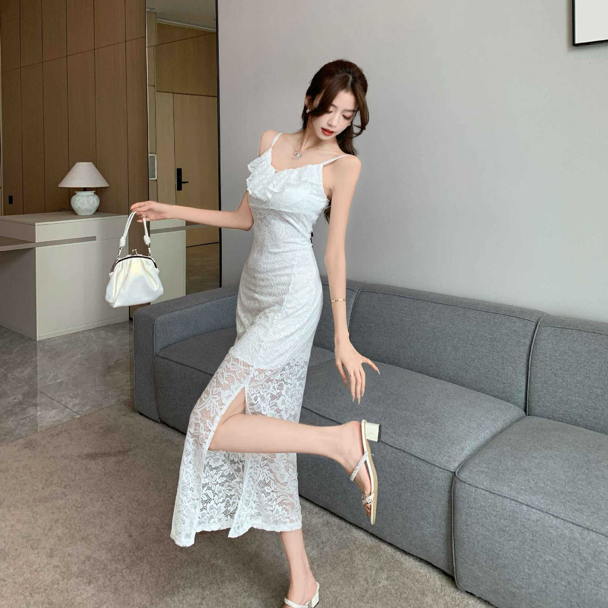 【dress】レースキャミワンピース　M24104