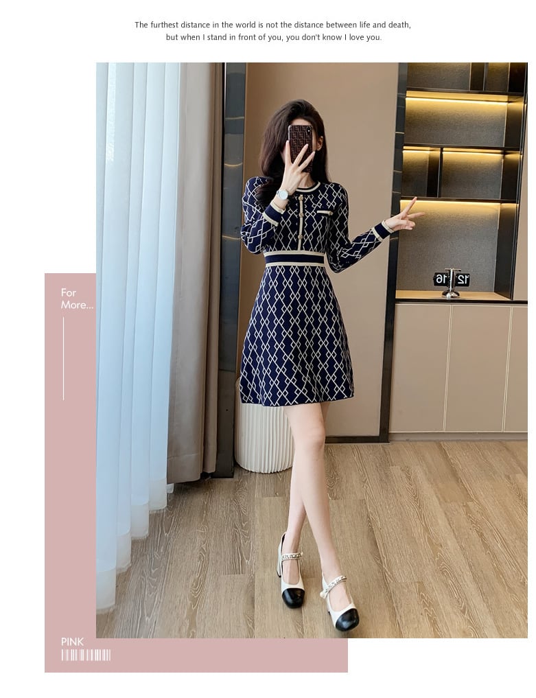 【dress】ニットワンピース　M25462