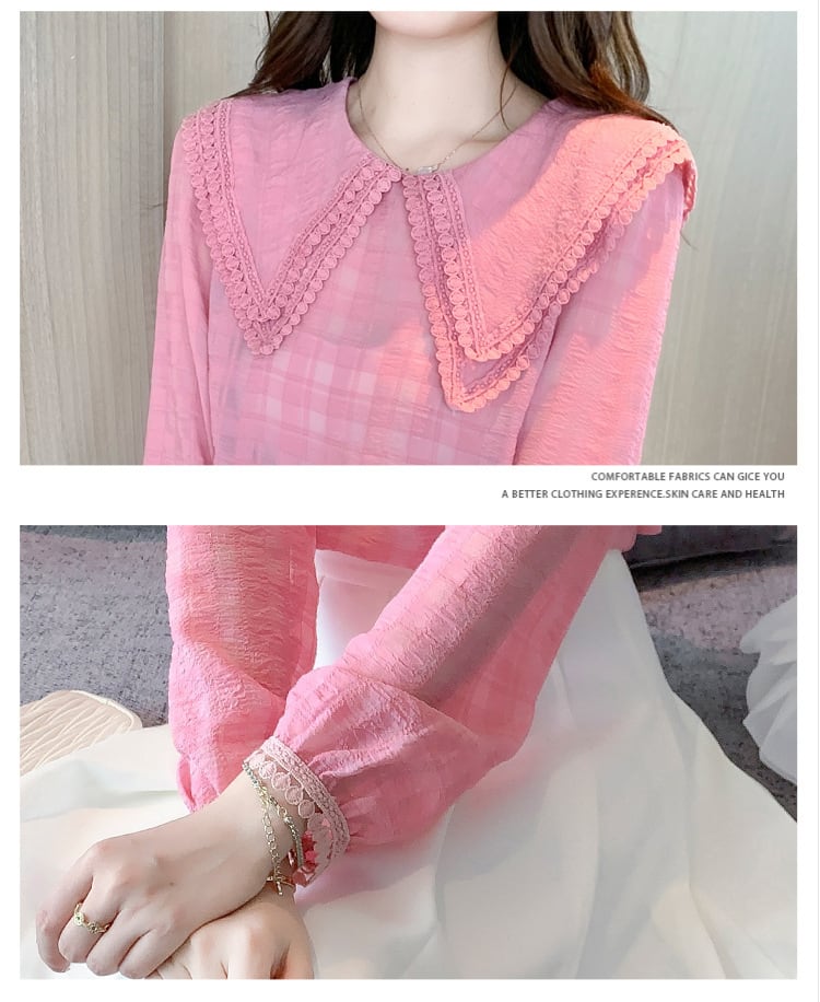 【tops】ドールカラーシャツトップス　M28616