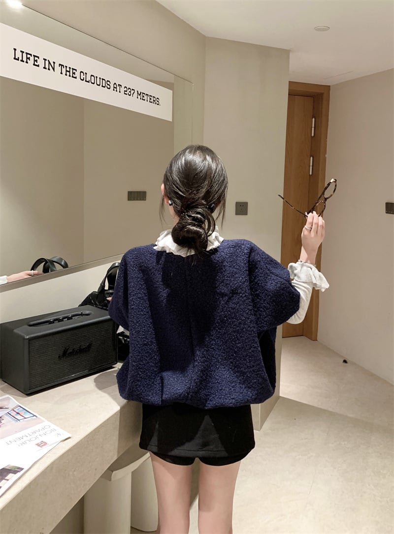 【set】フリルニットトップス×半袖プルオーバーセット　M28514