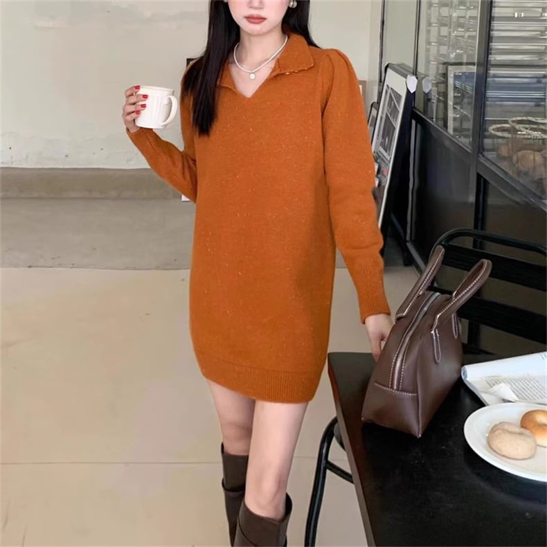 【dress】ニットワンピース　M25887