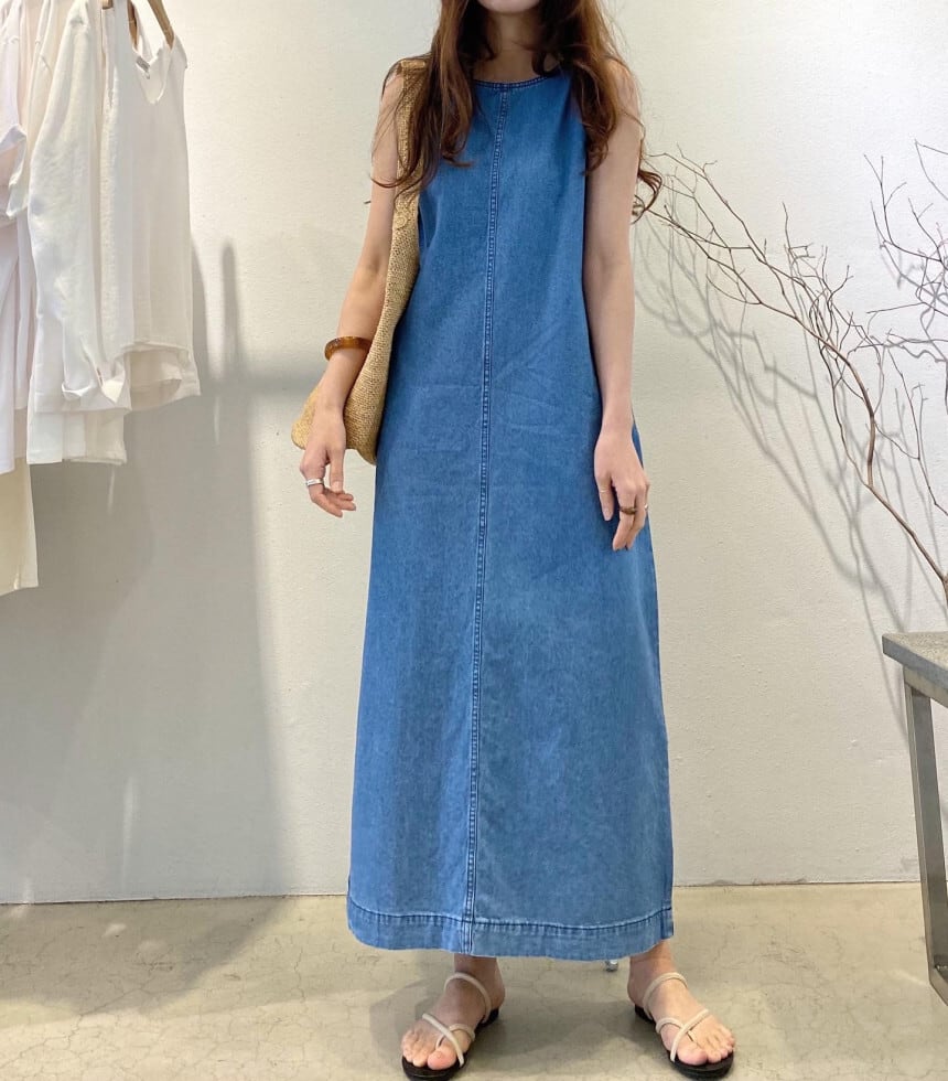 【dress】デニムベストワンピース　M23881