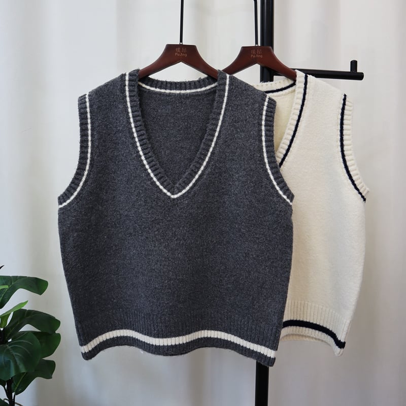 【tops】ニットベスト　M25493