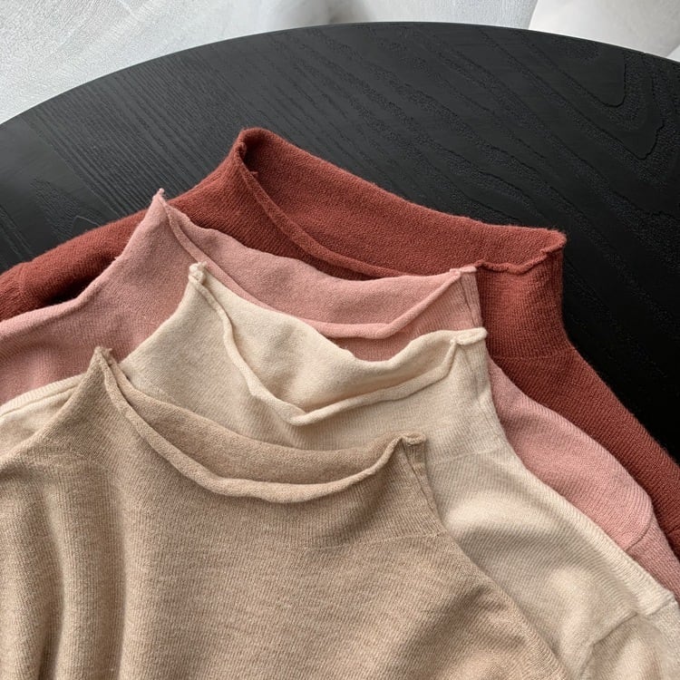 【tops】ニット長袖トップス　M29459
