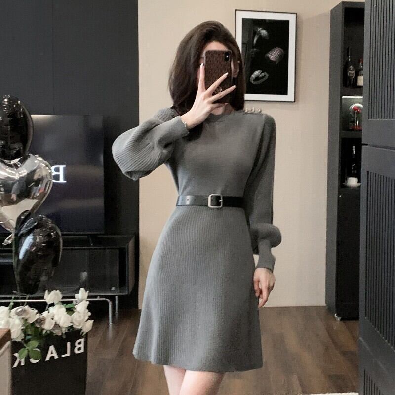 【dress】ニットワンピース　M18753