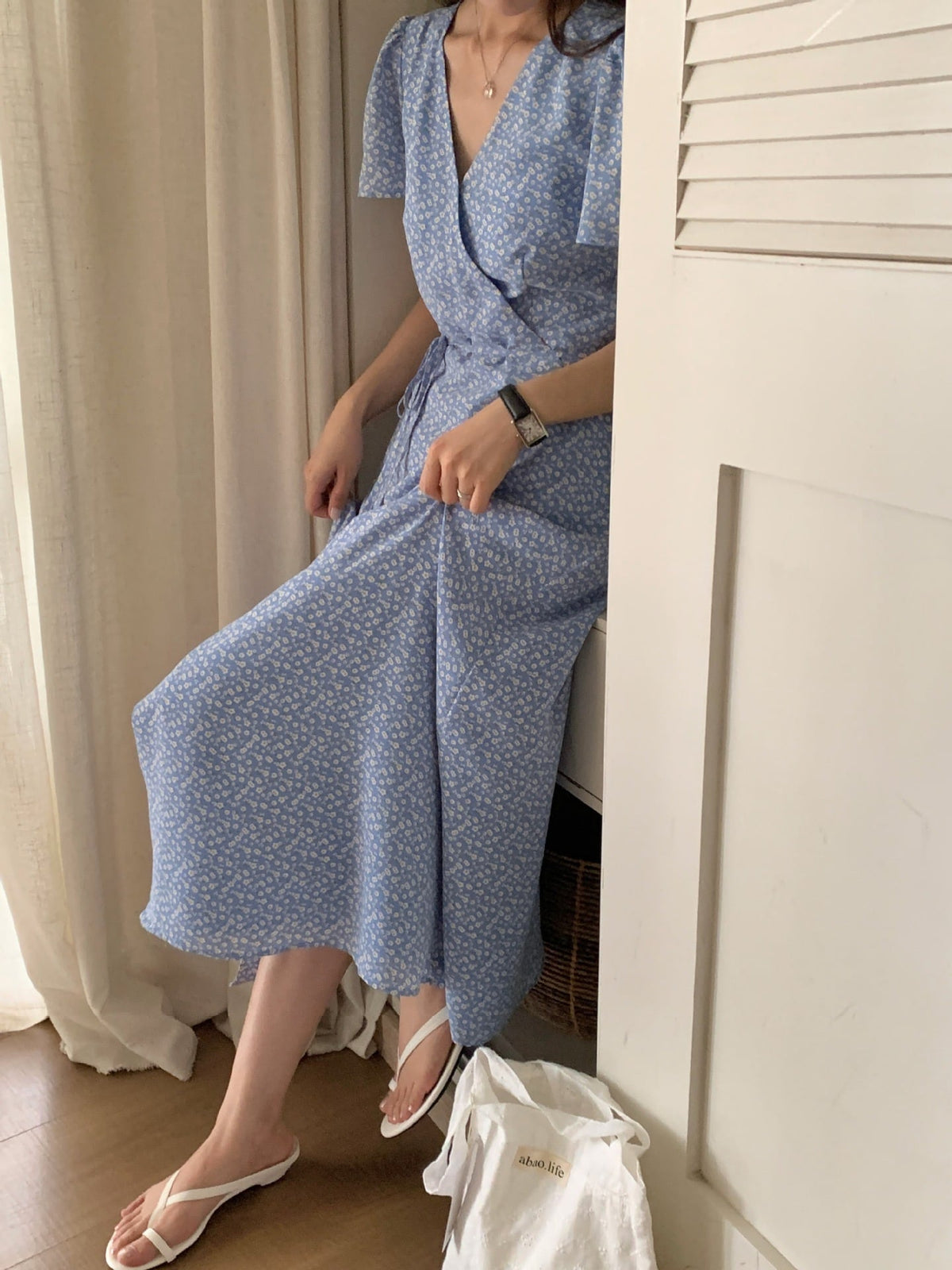 【dress】花柄ワンピース　M24897