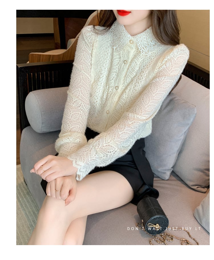 【tops】レースシャツトップス　M29265