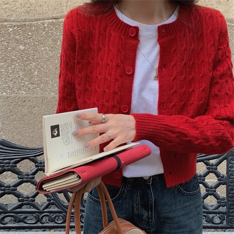 【outer】ニットカーデ　M25957