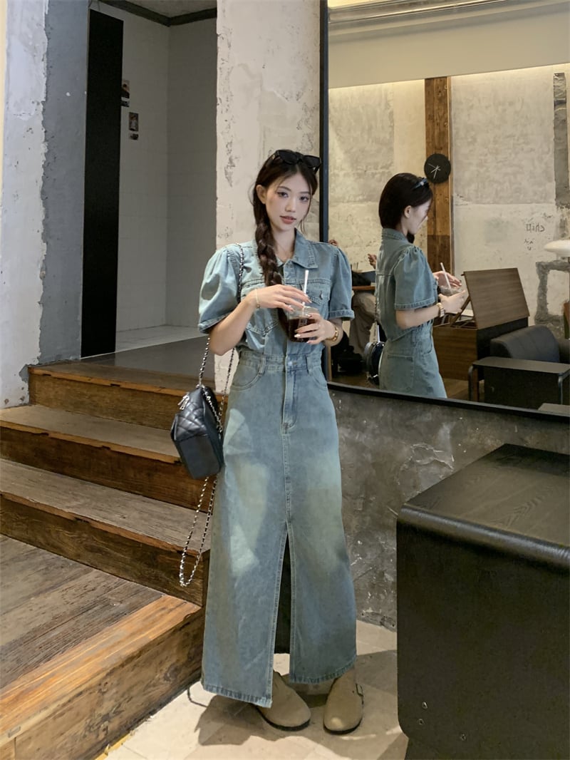 【dress】デニムワンピース　M24038