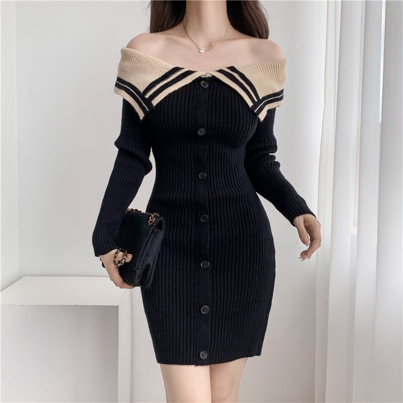 【dress】ニットワンピース　M25516