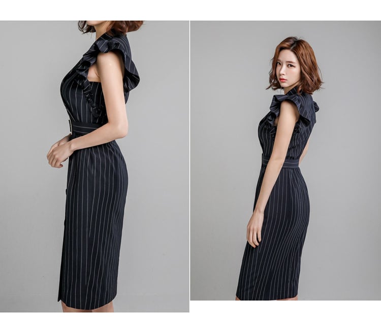 【dress】ダブルボタンワンピース　M23959