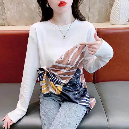 【tops】デザイン長袖TシャツG23089