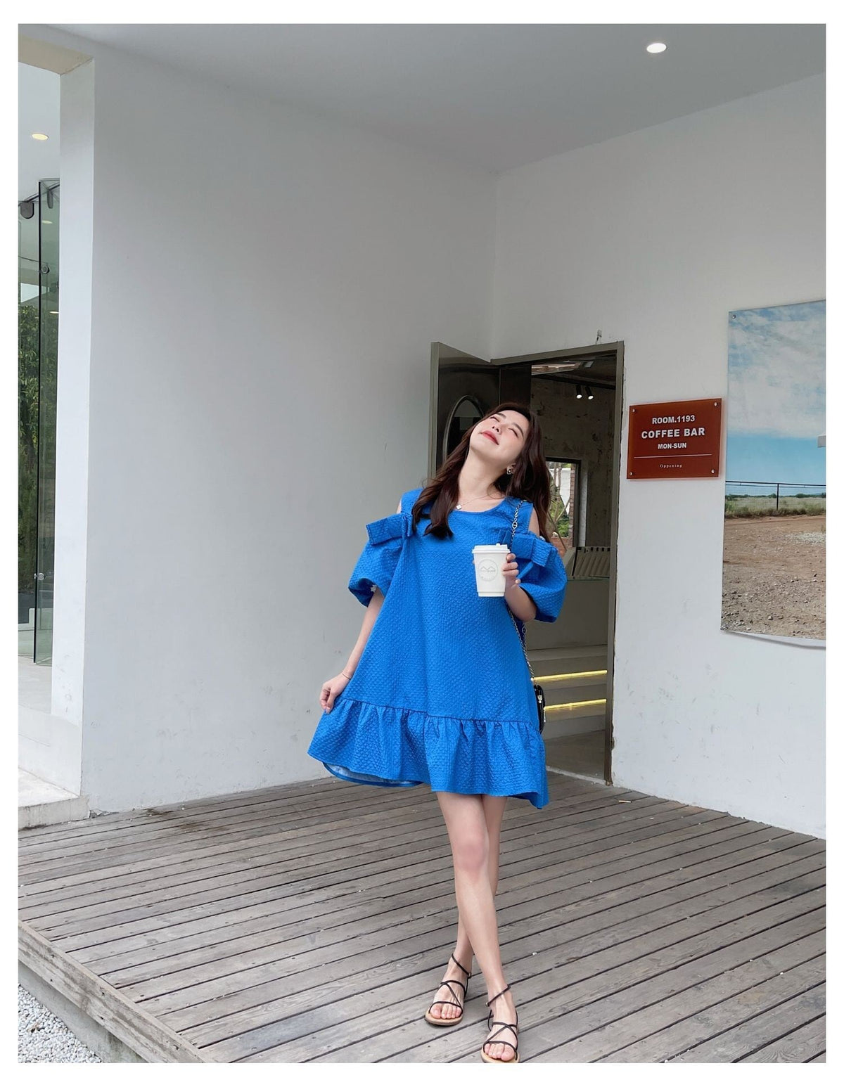 【dress】オフショルダーワンピース　M24571