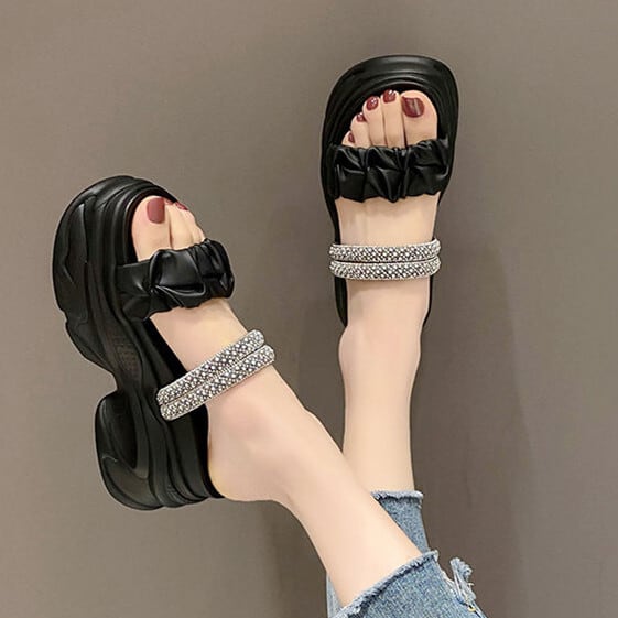 【shoes】チャンキーヒールサンダル　M30343