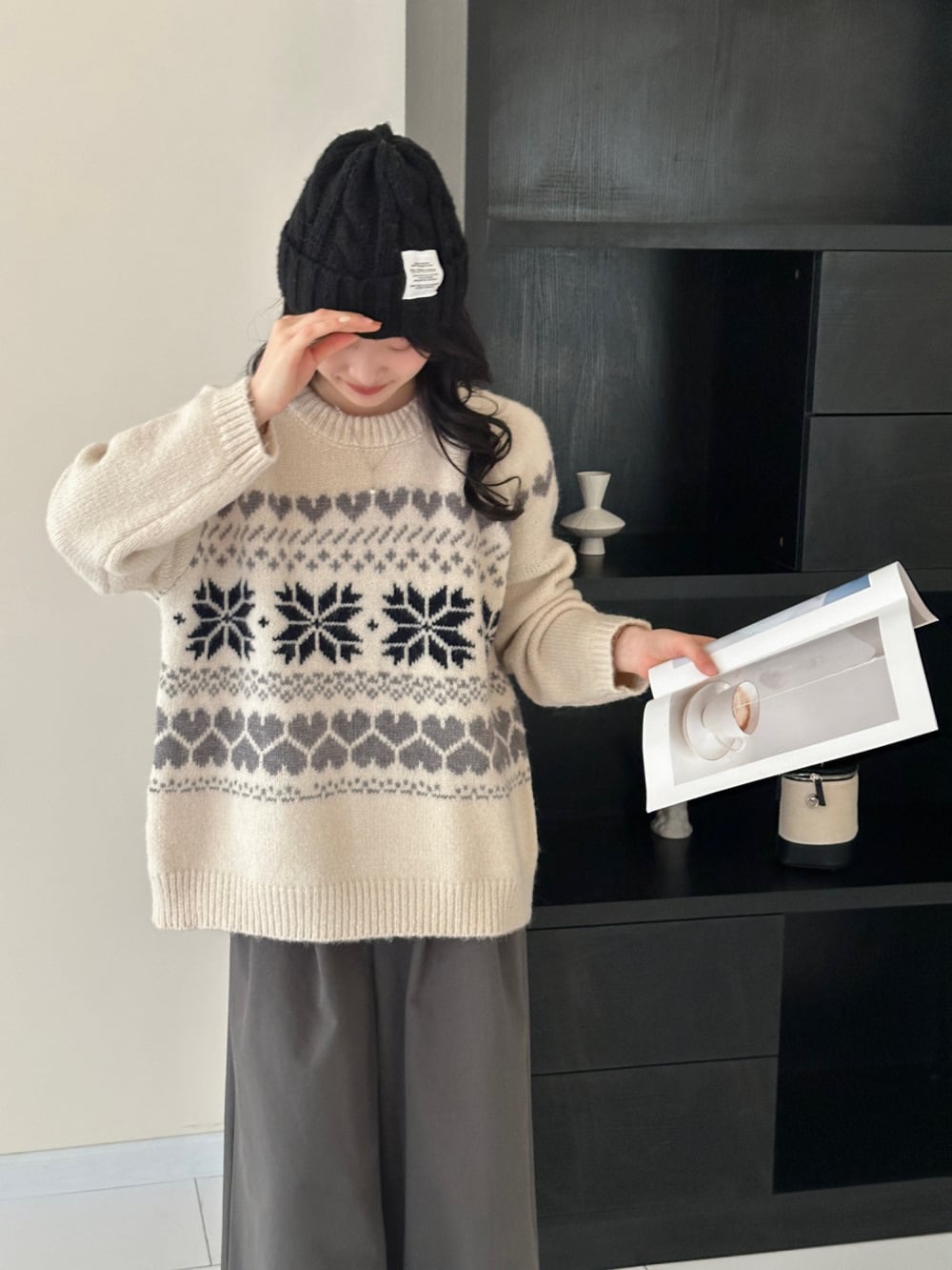 【tops】クルーネックニットセーター　M27111