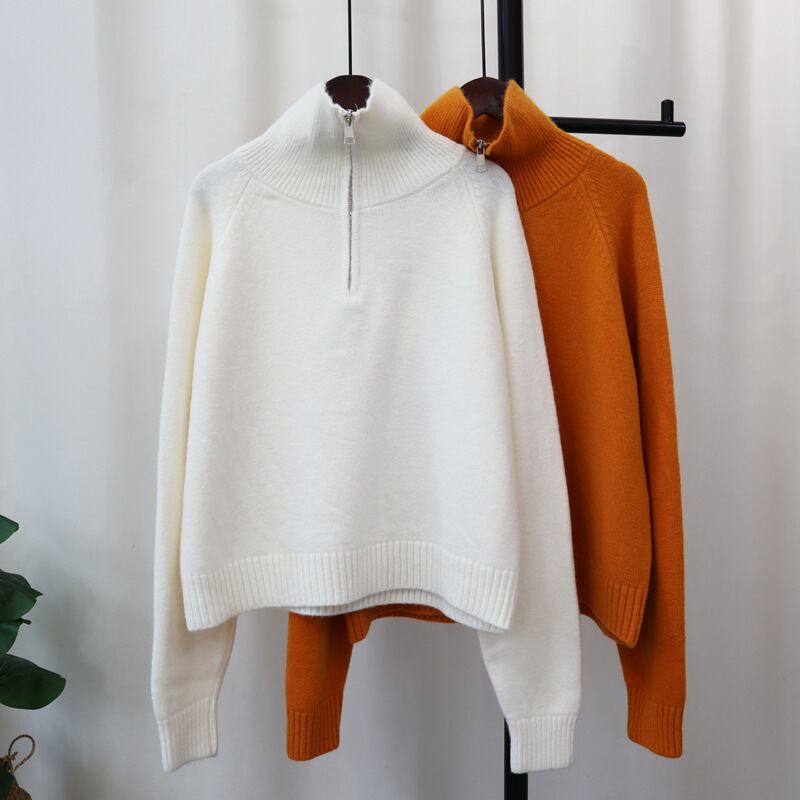 【tops】ファスナーニットセーター　M27745
