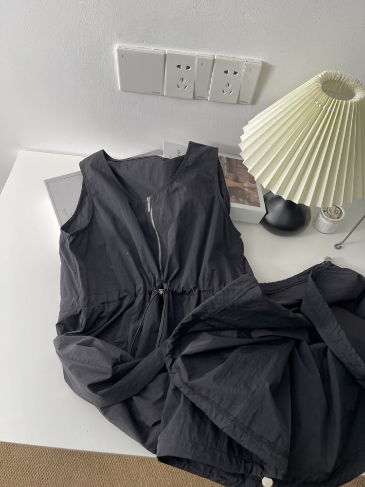 【dress】ノースリーブファスナーワンピース　M29937
