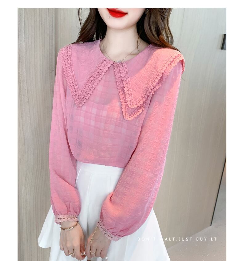 【tops】ドールカラーシャツトップス　M28616