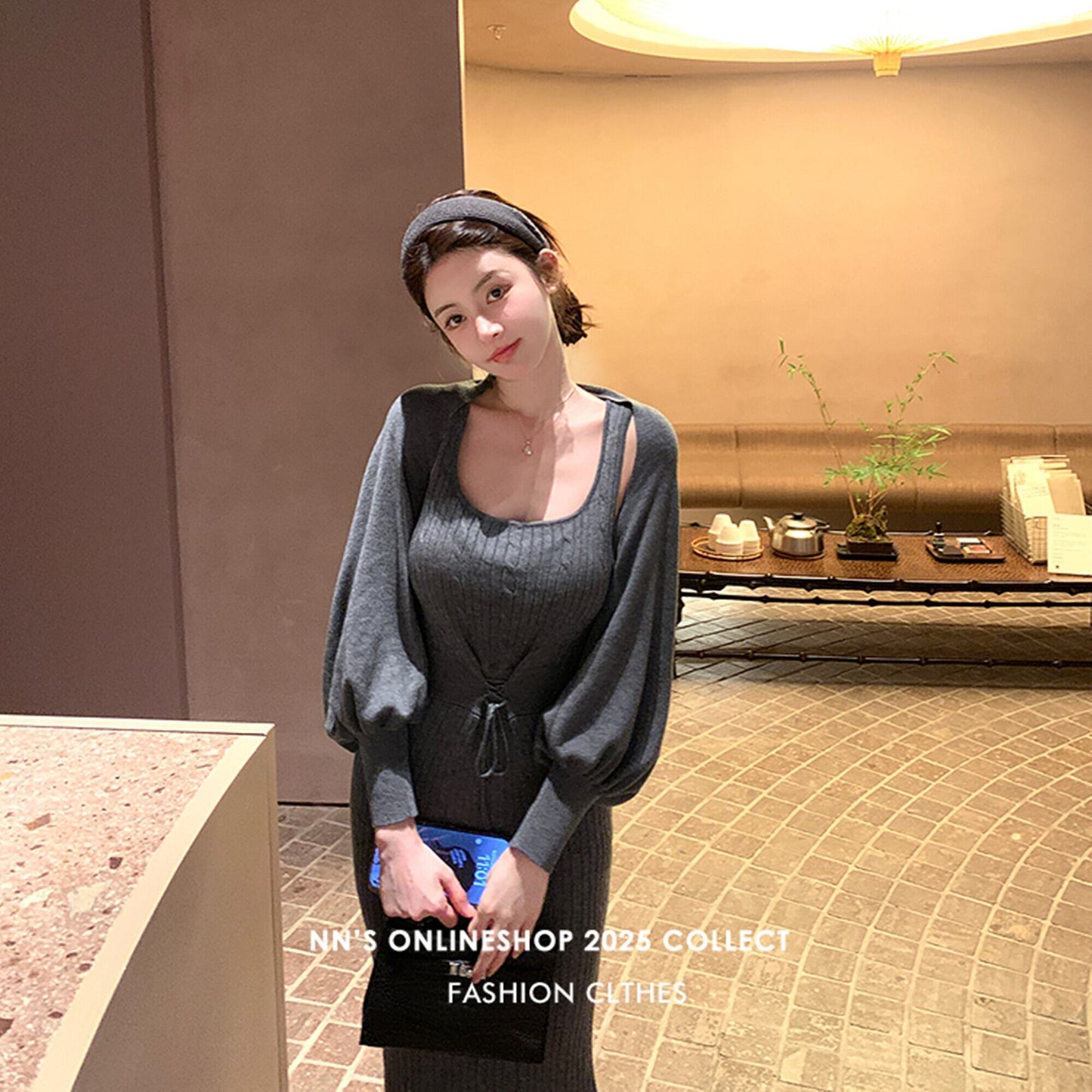 【set】4WAYケーブルワンピースセット　N3469