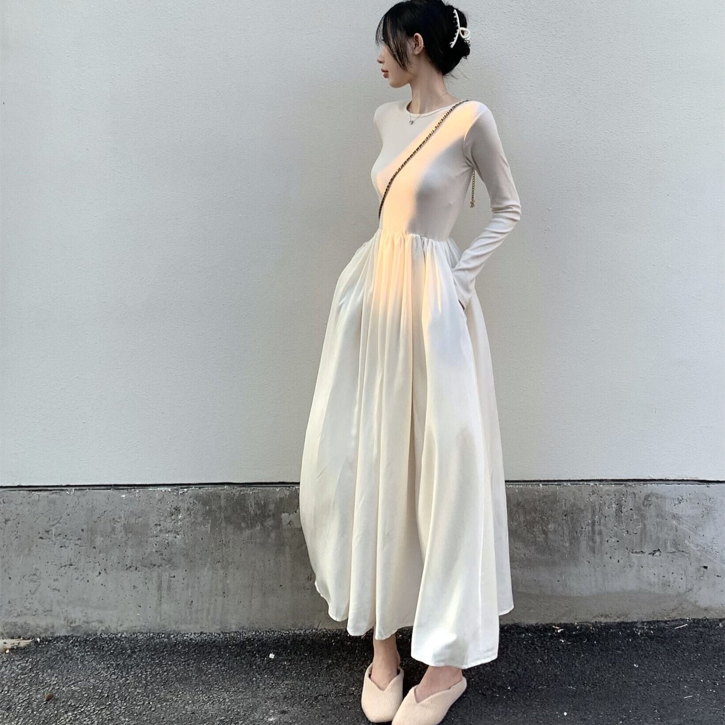 【dress】バックオーポンワンピース　M29711