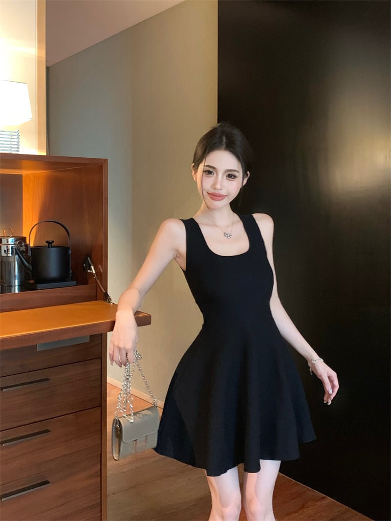 【dress】ノースリーブニットワンピース　M24696