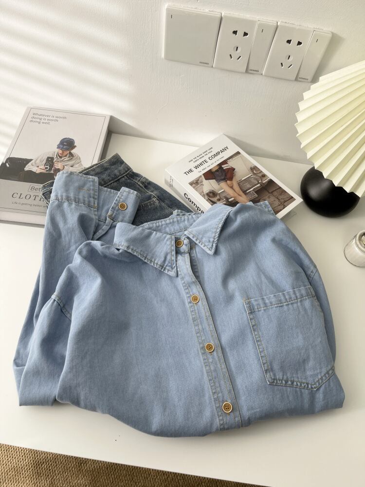 【tops】デニムシャツ　M29930