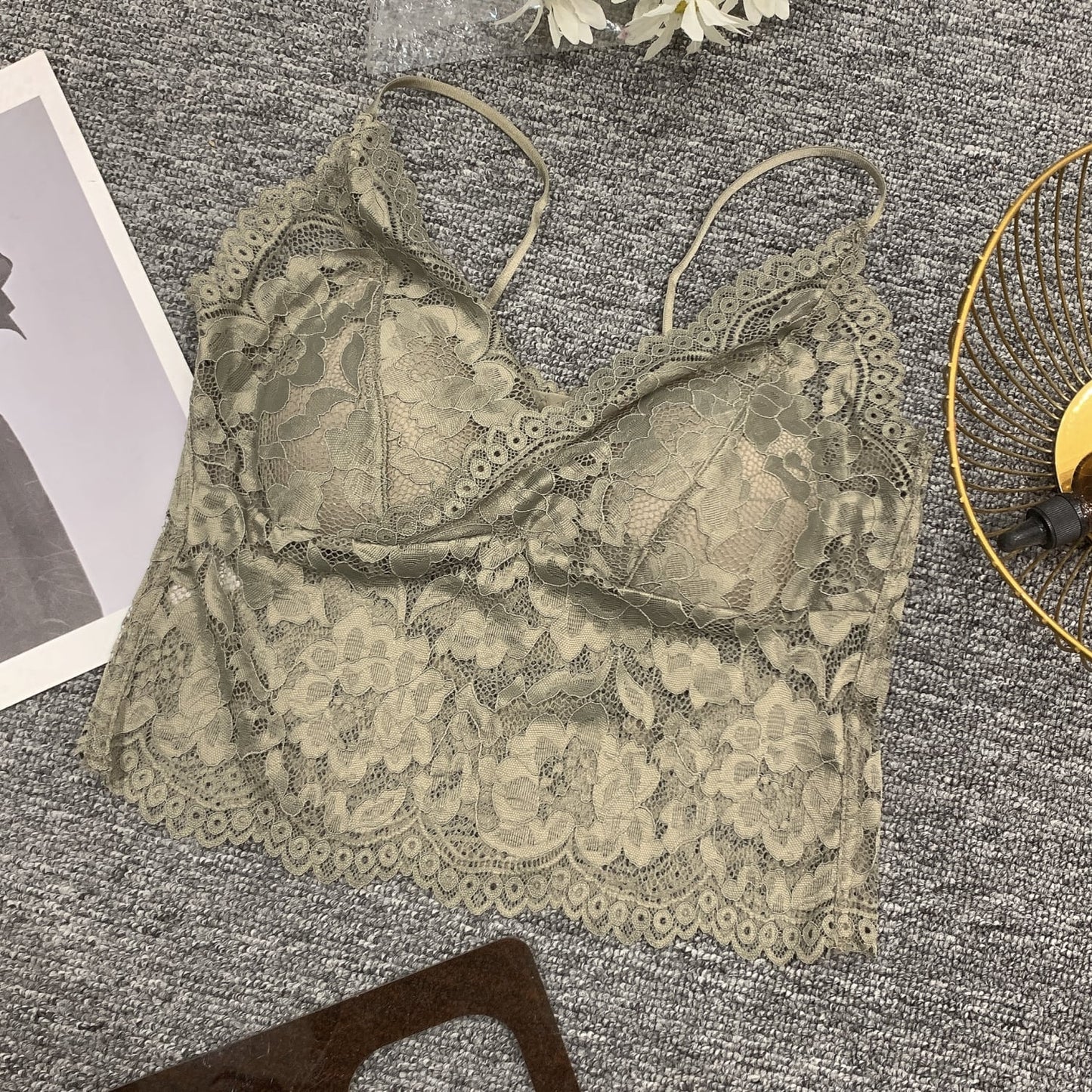 【tops】レースカップ付きキャミソール　M29716
