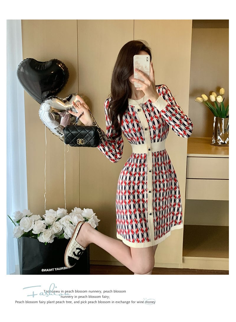 【dress】ニットワンピース　M28359