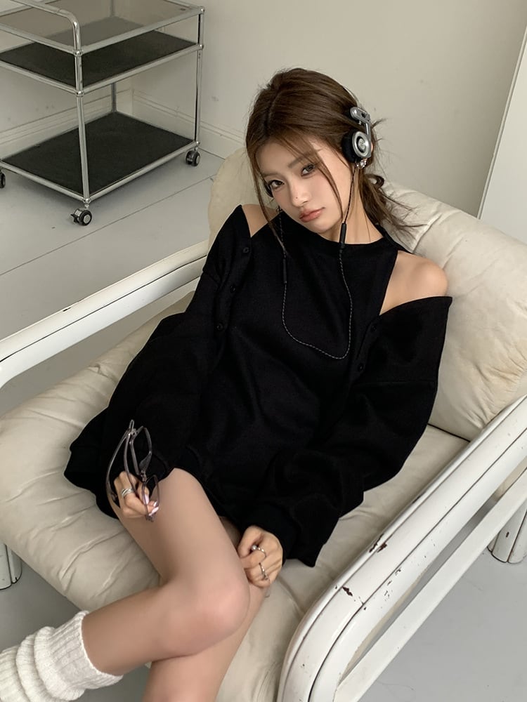 【tops】オフショルダープルオーバー　M26149