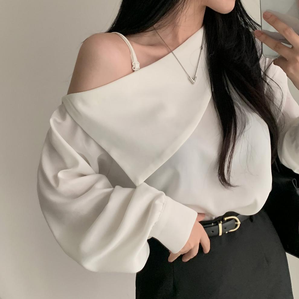 【tops】オフショルダートップス　M25763