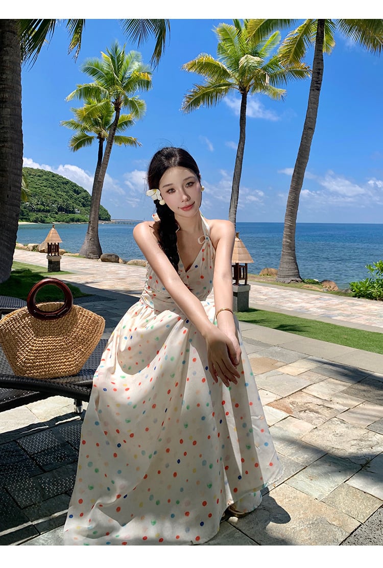 【dress】ホルターネックワンピース　M25231