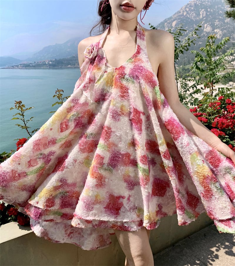 【dress】ホルターネックワンピース　M25002