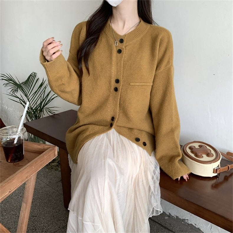 【outer】ニットカーデ　M25666