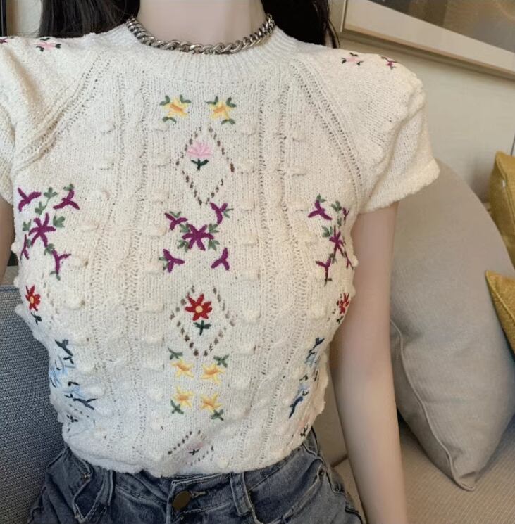 【tops】ニットTシャツG20099